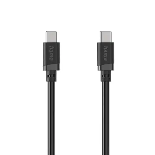 HAMA Кабел USB-C - USB-C, 60W, 0.5 м, черен