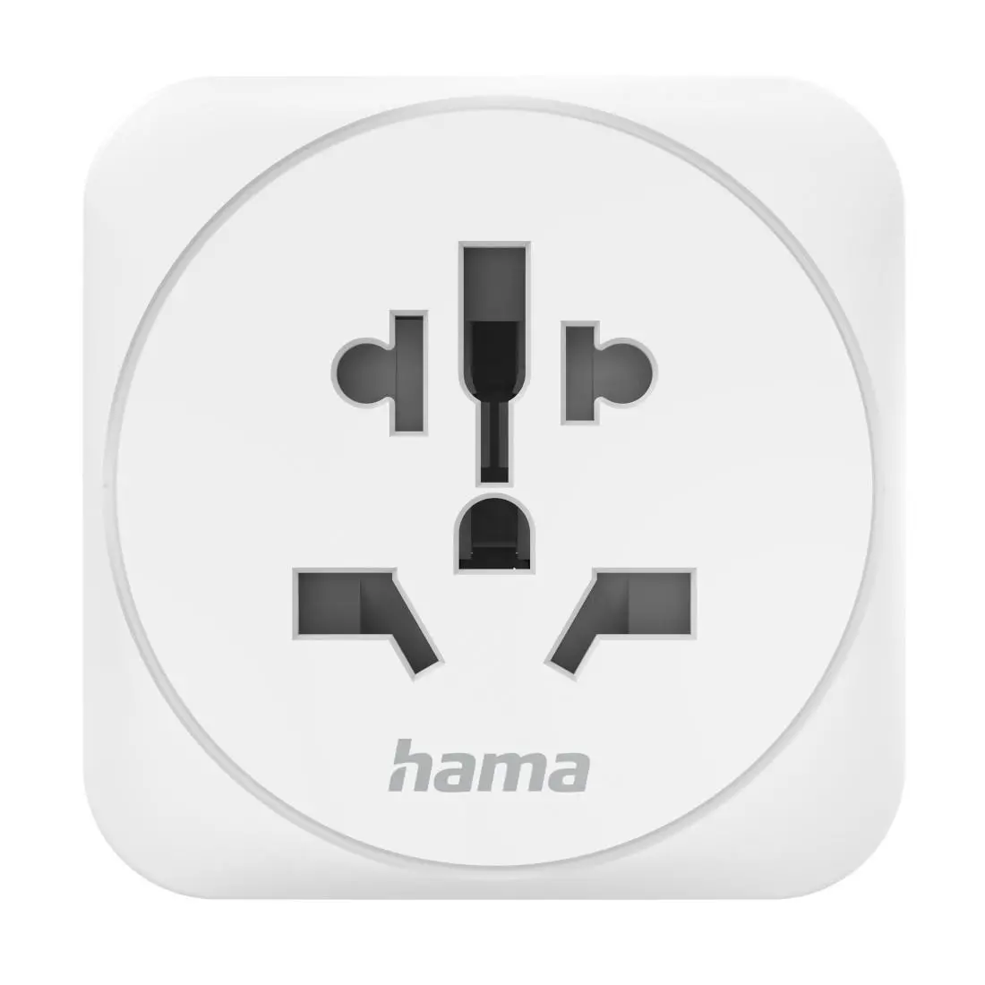 Travel Adapter тип E и F, 3-пинов, универсален, от цял свят към Европа, бял - image 3