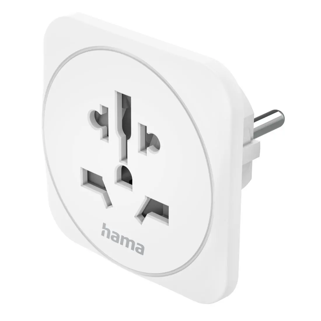 Travel Adapter тип E и F, 3-пинов, универсален, от цял свят към Европа, бял - image 7