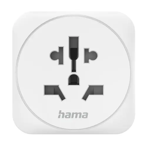 Travel Adapter тип E и F, 3-пинов, универсален, от цял ​​свят към Европа, бял - image 8