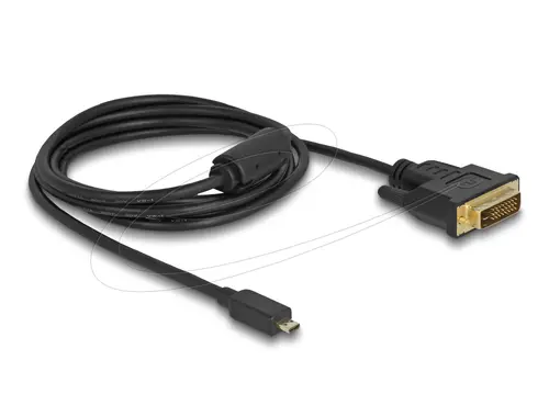 Delock Καλώδιο micro HDMI αρσενικό σε DVI-D αρσενικό, 2 m - 1