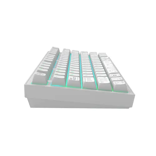 Геймърскa безжична клавиатура Dark Project ALU81A Terra Nova R2 White RGB - image 3