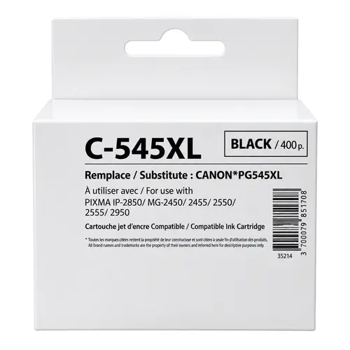 Мастилница CANON PG-545XL Black, Canon IP2850/ MG2450/MG2550/TS335x,  450k , Generink