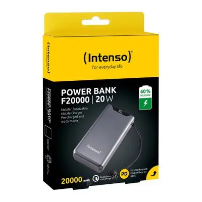 Външна батерия Intenso power bank F20000 - 20000 mAh - Gray - PN 7332054 - image 1