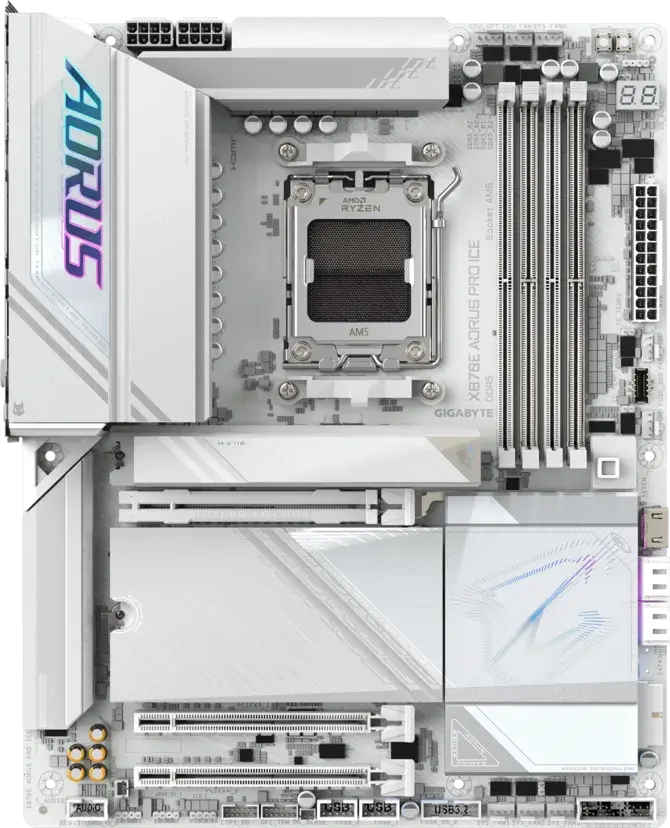 Дънна платка, GIGABYTE GB X870E A PRO X3D ICE