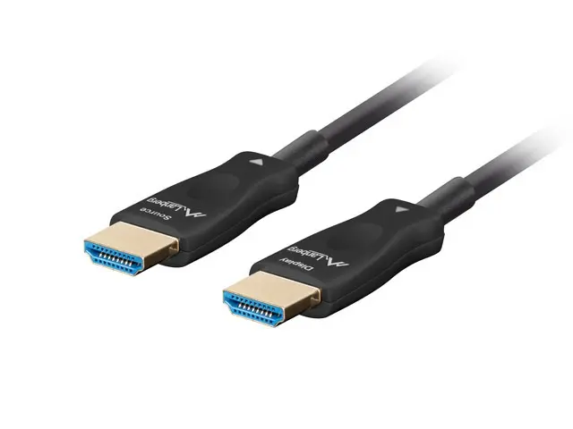 Кабел, Lanberg HDMI M/M v2.1 cable 10m optical black aoc