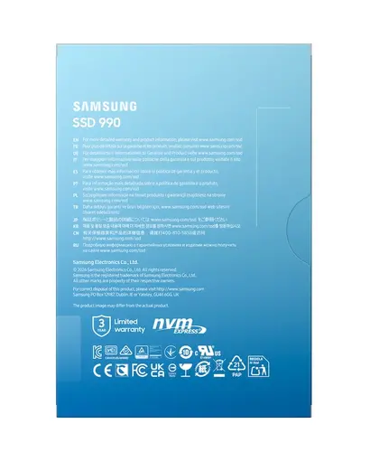 Твърд диск, Samsung SSD 990 1TB PCIe 4.0 NVMe M.2 V-NAND Read 7150 MB/s Write 6450 MB/s - image 5
