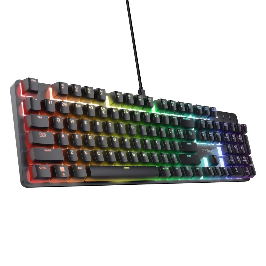 Клавиатура, TRUST GXT 871 Zora Mechanical Gaming Keyboard - Black US - image 2