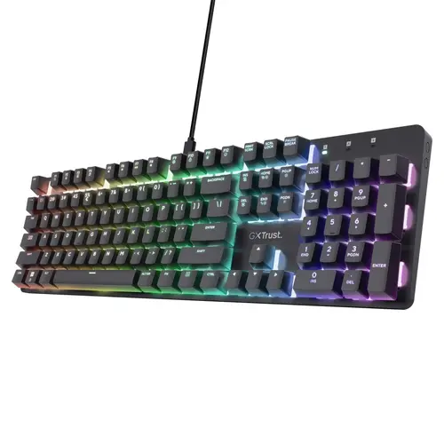 Клавиатура, TRUST GXT 871 Zora Mechanical Gaming Keyboard - Black US
