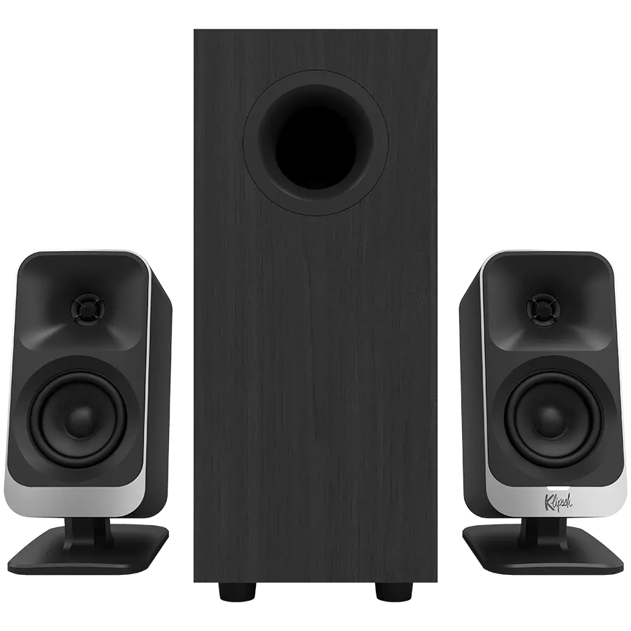Klipsch ProMedia Lumina 2.1 Gaming Audio System with Subwoofer and LED Lighting Effects Built-in, Black - image 1