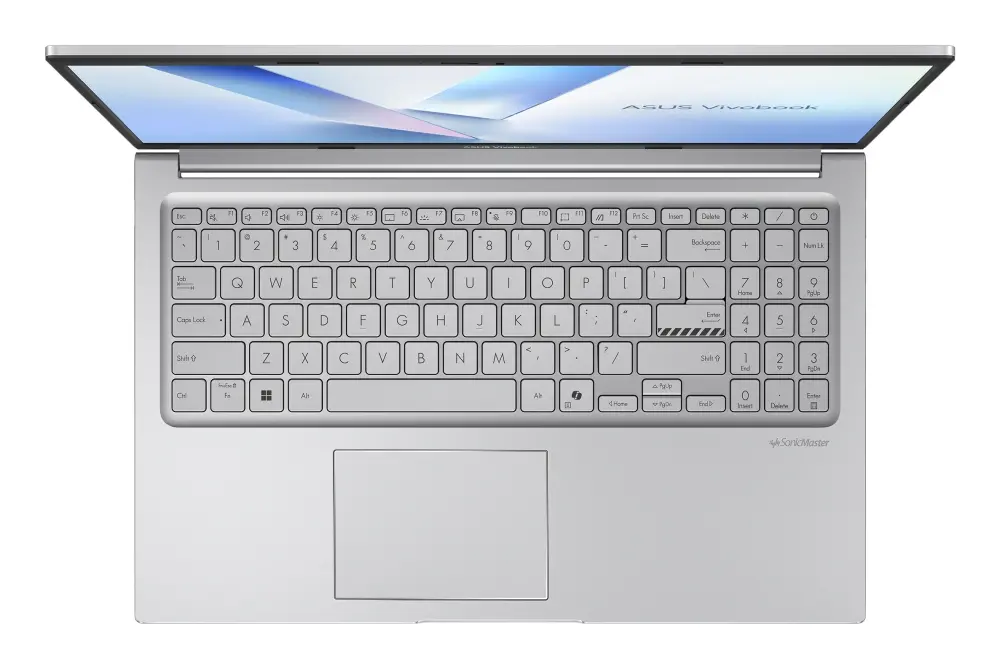 Лаптоп, Asus Vivobook X1504MA-BQ475NA,Intel 3 304 1.5 GHz (6MB Cache, up to 4.3 GHz), 15.6" FHD,(1920x1080),8GB DDR5 , SSD 256GB, Chiclet Keyboard with Num-key,No OS, Cool Silver, no adapter - image 3