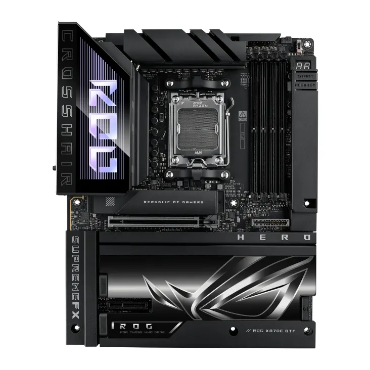 Дънна платка, Asus ROG Crosshair X870E Hero BTF + Asus ROG RYUO IV 360 ARGB