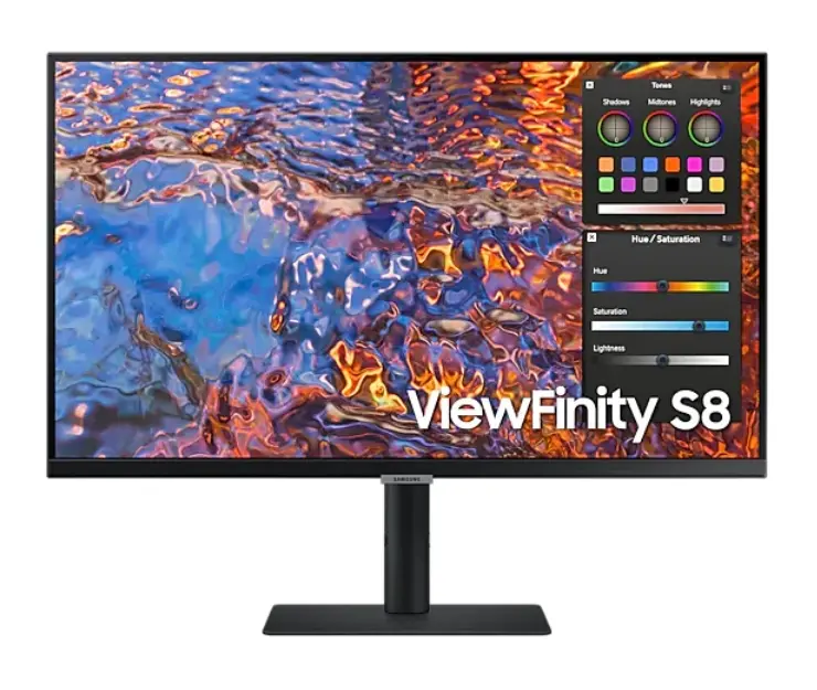 Монитор, Samsung 27B800, 27" IPS LED, 60 Hz, 5 ms GTG, 3840x2160, 300 cd/m2, Flicker Free, PBP, PIP, USB-C 90W, 3xUSB 3.0, Display Port 1.4, 2xHDMI 2.2, Black + Logitech MK250 - Graphite - USINTL