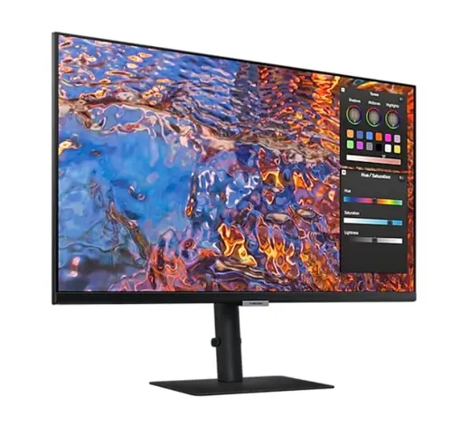 Монитор, Samsung 27B800, 27" IPS LED, 60 Hz, 5 ms GTG, 3840x2160, 300 cd/m2, Flicker Free, PBP, PIP, USB-C 90W, 3xUSB 3.0, Display Port 1.4, 2xHDMI 2.2, Black + Logitech MK250 - Graphite - USINTL - image 2