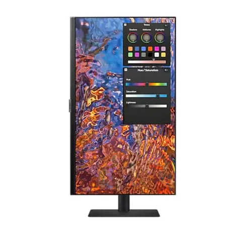 Монитор, Samsung 27B800, 27" IPS LED, 60 Hz, 5 ms GTG, 3840x2160, 300 cd/m2, Flicker Free, PBP, PIP, USB-C 90W, 3xUSB 3.0, Display Port 1.4, 2xHDMI 2.2, Black + Logitech MK250 - Graphite - USINTL - image 5