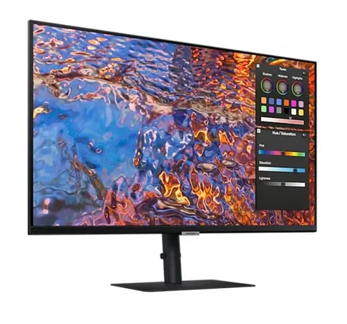 Монитор, Samsung 32B800 32" IPS LED, 60 Hz, 5 ms GTG, 3840x2160, 300 cd/m2, Flicker Free, PBP, PIP, USB-C 90W, 3xUSB 3.0, Display Port 1.4, 2xHDMI 2.2, Black + Logitech MK250 - Graphite - USINTL - image 2