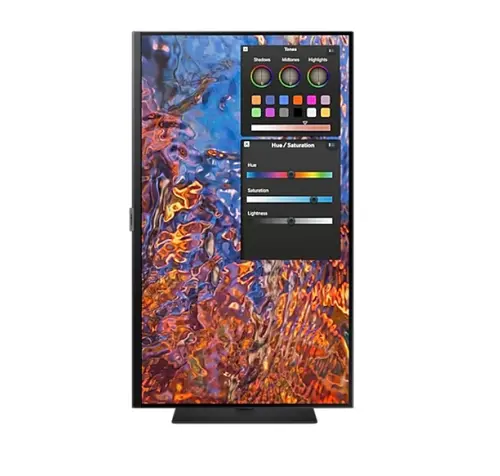 Монитор, Samsung 32B800 32" IPS LED, 60 Hz, 5 ms GTG, 3840x2160, 300 cd/m2, Flicker Free, PBP, PIP, USB-C 90W, 3xUSB 3.0, Display Port 1.4, 2xHDMI 2.2, Black + Logitech MK250 - Graphite - USINTL - image 5