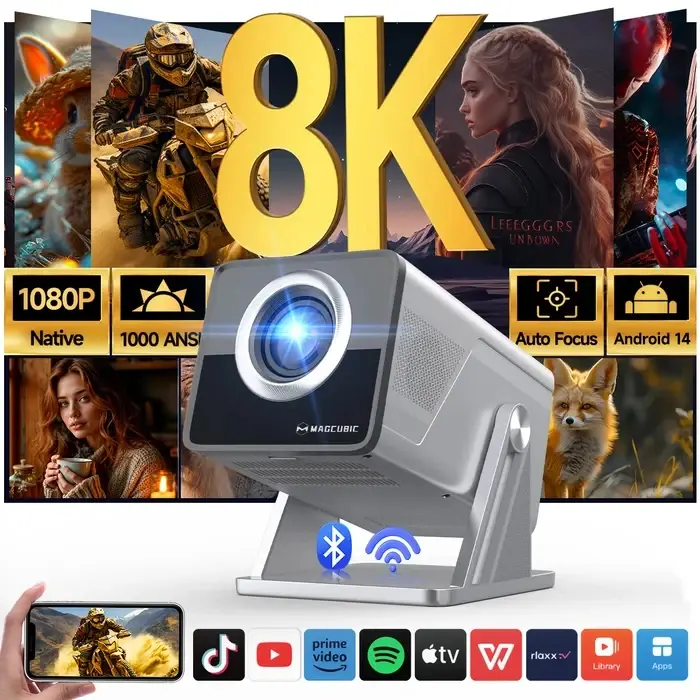 MagCubic мултимедиен проектор Home Multimedia Projector X7 - 4K, Android 14, Wi-Fi, Bluetooth 5.4 - image 1