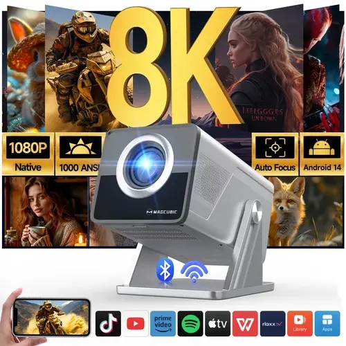 MagCubic мултимедиен проектор Home Multimedia Projector X7 - 4K, Android 14, Wi-Fi, Bluetooth 5.4 - 2