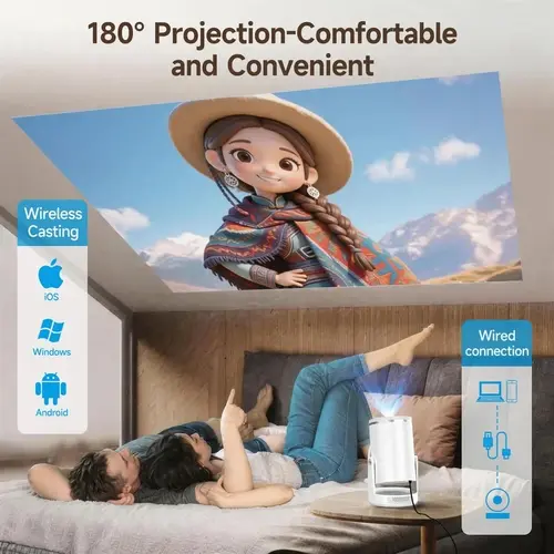 MagCubic преносим мултимедиен проектор Portable Multimedia Projector HY320 Pro - 4K, Android 14, Wi-Fi, Bluetooth 5.4 - image 4