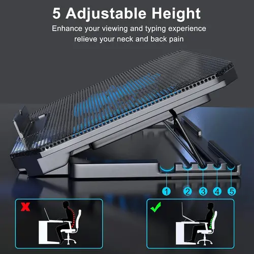 Xtrike ME охлаждане за лаптоп Notebook Cooler 17" - FN-818 - Backlight - 3