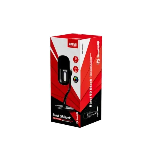 Marvo Геймърски микрофон Gaming USB Microphone - Blast 50 MIC-08 Black - USB, RGB - image 7