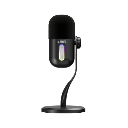 Marvo Геймърски микрофон Gaming USB Microphone - Blast 50 MIC-08 Black - USB, RGB