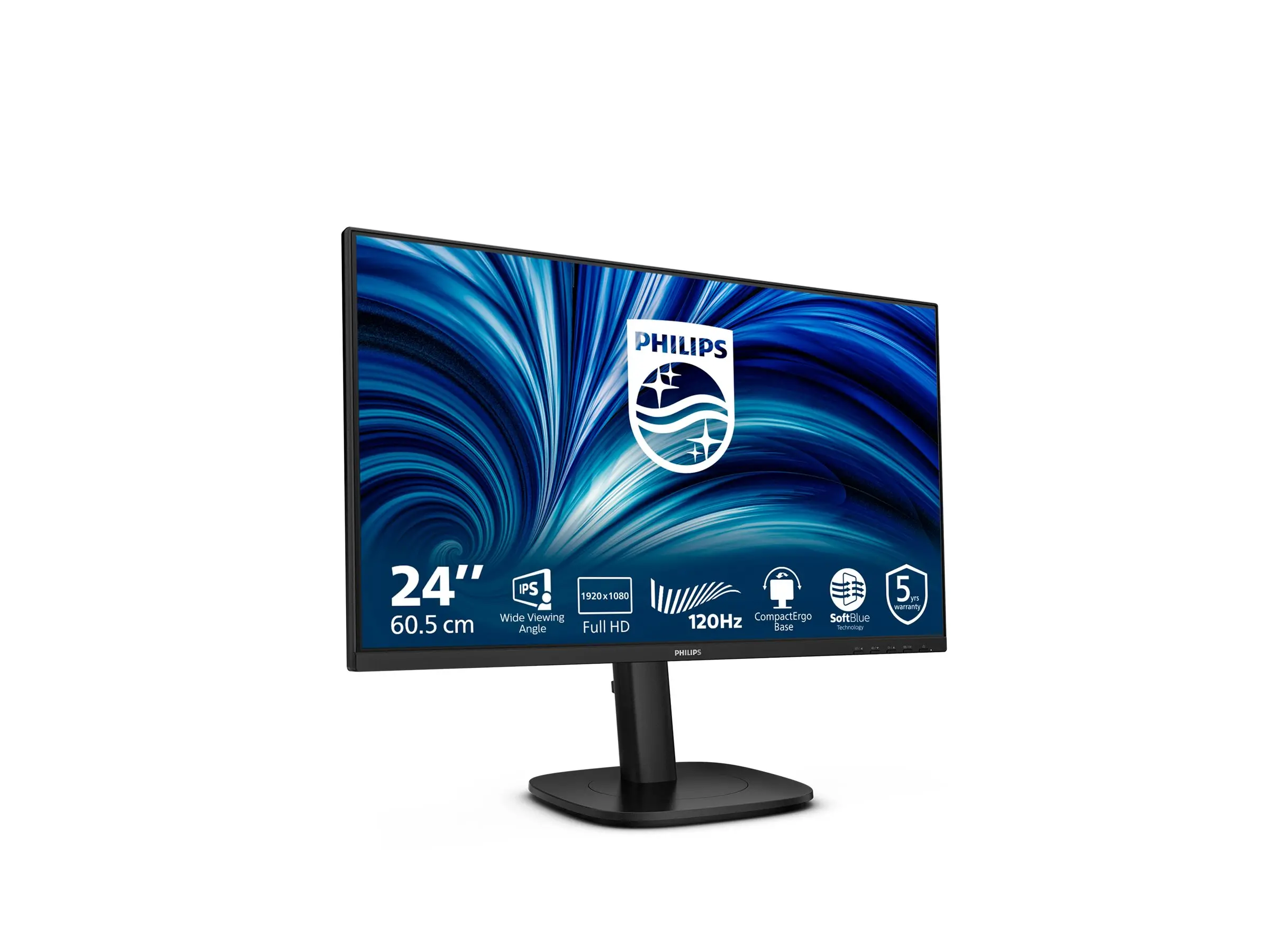 PHILIPS 23.8inch 1920x1080 120Hz IPS επίπεδη H/A 150 MM πιστοποίηση TUV EyeSafe USB HUB ηχεία DP HDMI 300cd/m2 TCO 10 - image 8