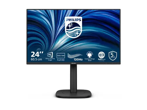 PHILIPS 23.8inch 1920x1080 120Hz IPS Flat H/A 150 MM TUV EyeSafe certified USB HUB SPEAKERS DP HDMI 300cd/m2 TCO 10