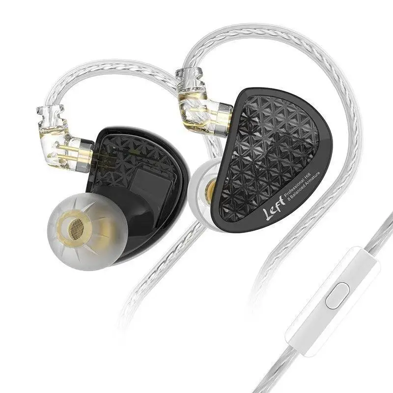 KZ професионални слушалки Hi-Fi In-Ear-Monitors - AS16 PRO - Mic, Black - image 1