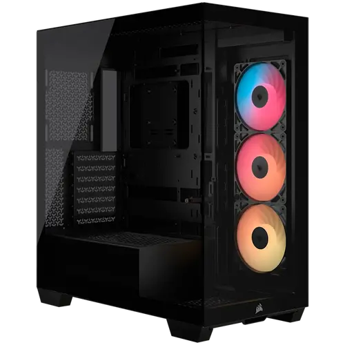 Carcasă CORSAIR 3500X RSR ARGB Mid-Tower cu sticlă securizată, negru - 1