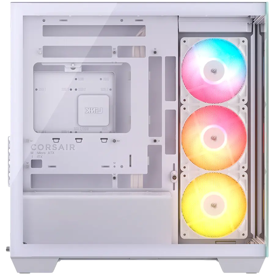 Corsair 2800X RS-R ARGB Panoramic Glass Micro-ATX Case, White - image 2
