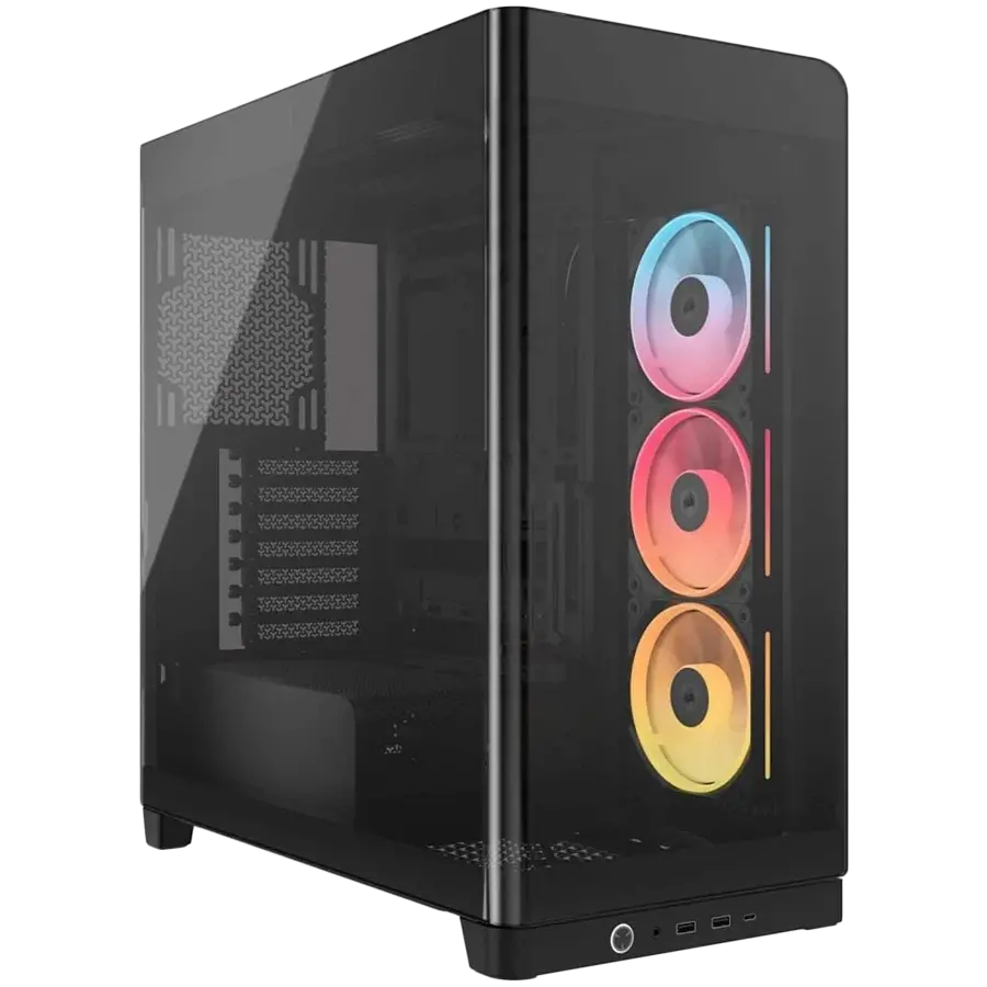 CORSAIR FRAME 4500X LX-R RGB Tempered Glass Mid-Tower, Black