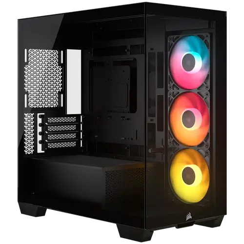Κουτί Corsair 2800X RS-R ARGB Micro-ATX με πανοραμικό γυαλί, μαύρο - 1