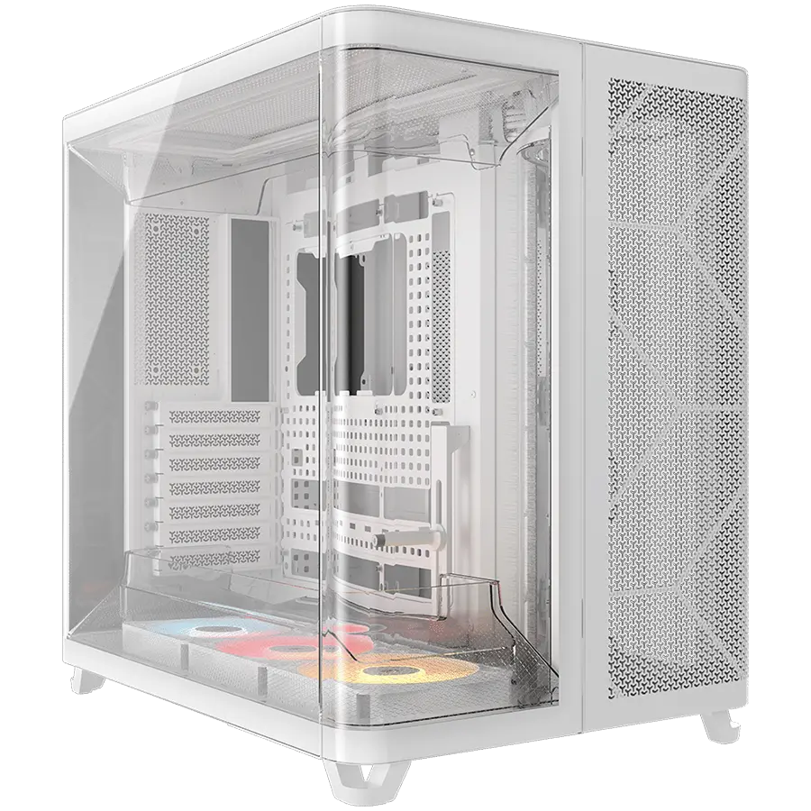 CORSAIR AIR 5400 RS-R ARGB Tempered Glass Mid-Tower, White