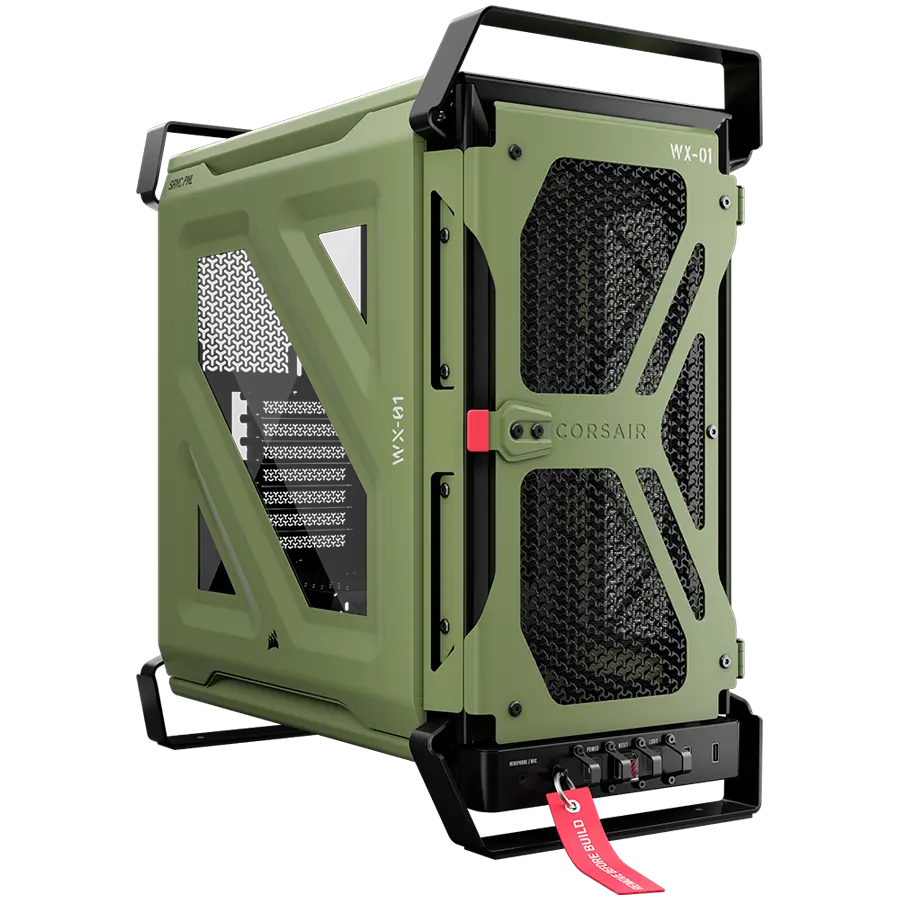 Corsair WARTHOG Performance Mid-Tower Case, Mil Green