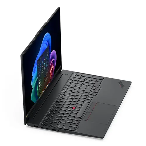 Лаптоп, Lenovo ThinkPad E16 G4, Intel Core Ultra 5 325 (up to 3.40GHz, 12MB), 16" WUXGA, 32GB, 512GB SSD, Intel Graphics, BT 5.4,Wi-Fi 7 2x2 BE, Wired Ethernet, FPR, 1080PFHD Hybrid, 4 Cell, 65W, DOS, 3YR Onsite - image 2