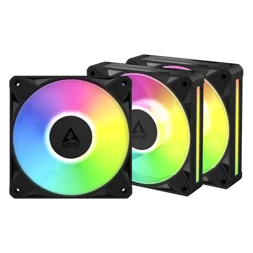 Комплект вентилатори ARCTIC BioniX P12 A-RGB PWM 120mm Daisy Chain - Черен - 1