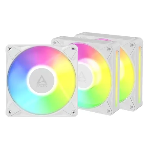 Комплект вентилатори ARCTIC BioniX P12 A-RGB PWM 120mm Daisy Chain - Бял - 1