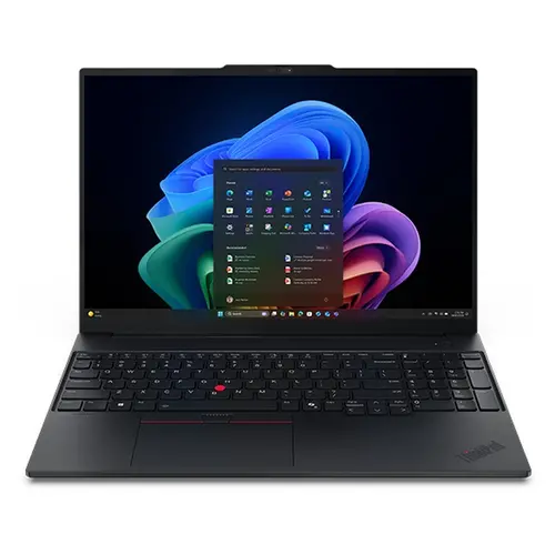 Лаптоп, Lenovo ThinkPad E16 G4, Intel Core Ultra 7 355 (up to 3.50GHz, 12MB), 16" WUXGA, 32GB, 1TB SSD, Intel Graphics, BT 5.4,Wi-Fi 7 2x2 BE, Wired Ethernet, FPR, 1080PFHD Hybrid, 4 Cell, 65W, DOS, 3YR Onsite - 1