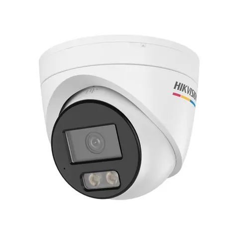 Камера, HikVision 4 MP ColorVu 3.0 Fixed Turret Network Camera, 2.8 mm, F1.0, IR, White Light up to 30m, H.265+, IP67, built-in microphone, 12Vdc/PoE 6W