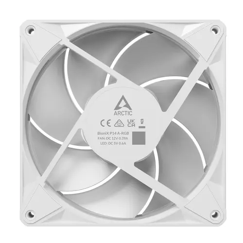 Вентилатор ARCTIC BioniX P14 A-RGB PWM 140mm Daisy Chain - Бял - image 5