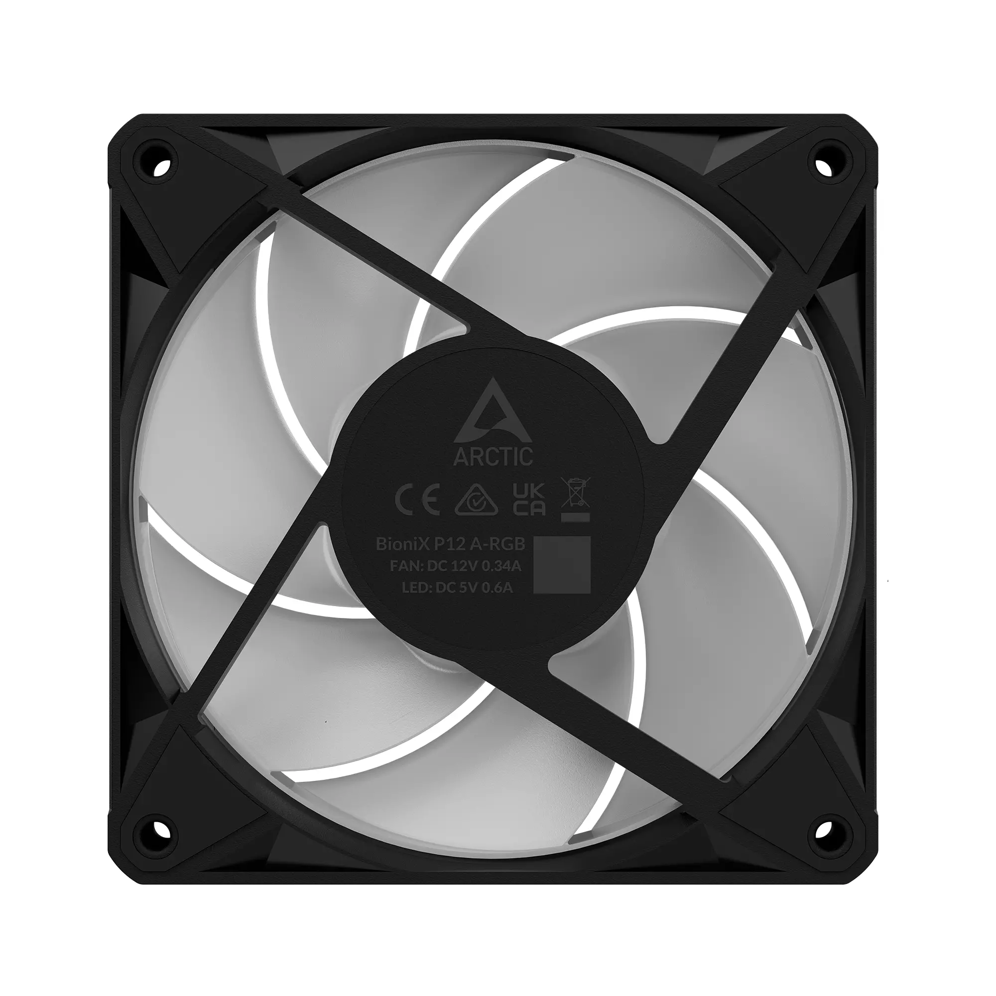 Комплект вентилатори ARCTIC BioniX P14 A-RGB PWM 140mm Daisy Chain - Черен - image 7