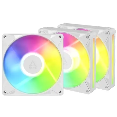Комплект вентилатори ARCTIC BioniX P14 A-RGB PWM 140mm Daisy Chain - Бял - 1
