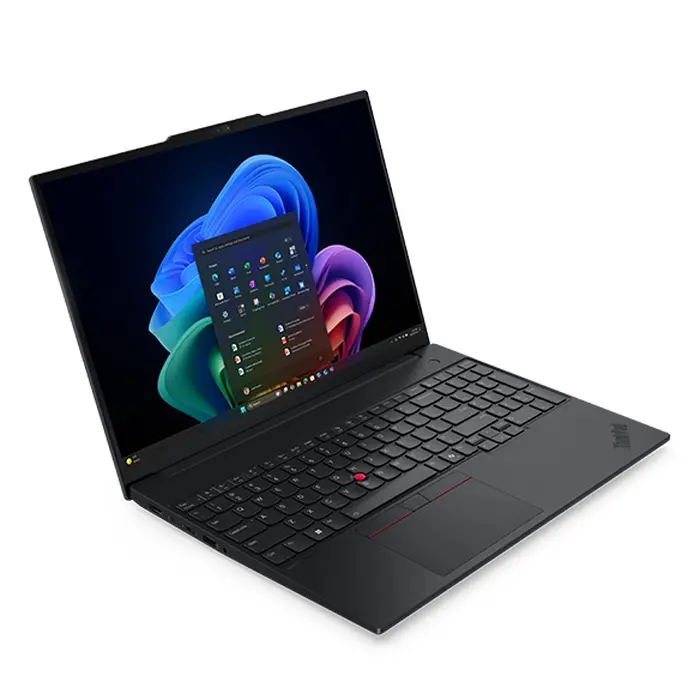 Лаптоп, Lenovo ThinkPad E16 G4, Intel Core 5 320 (up to 3.40GHz, 6MB), 16" WUXGA, 16GB, 512GB SSD, Intel Graphics, BT 5.4,Wi-Fi 7 2x2 BE, FPR, 1080PFHD Hybrid, 4 Cell, 65W, DOS, 3YR Onsite - image 1
