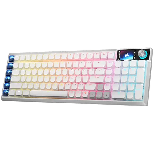 CORSAIR Vanguard Air 99 Ασύρματο Οπτικομηχανικό Gaming Πληκτρολόγιο Χαμηλού Προφίλ, Φωτιζόμενο RGB LED, CORSAIR LP OPX, Λευκό, PBT DS - 2