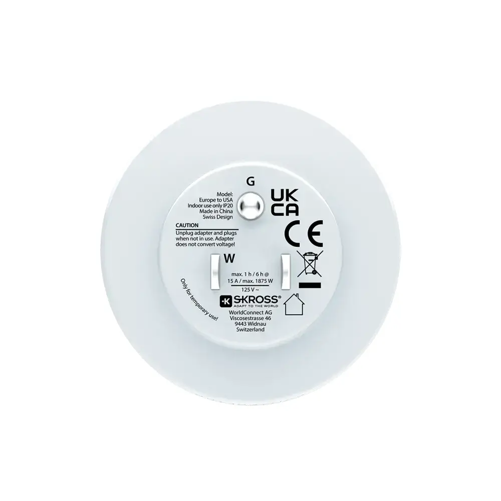 Skross адаптер 220V EU към USA - image 4