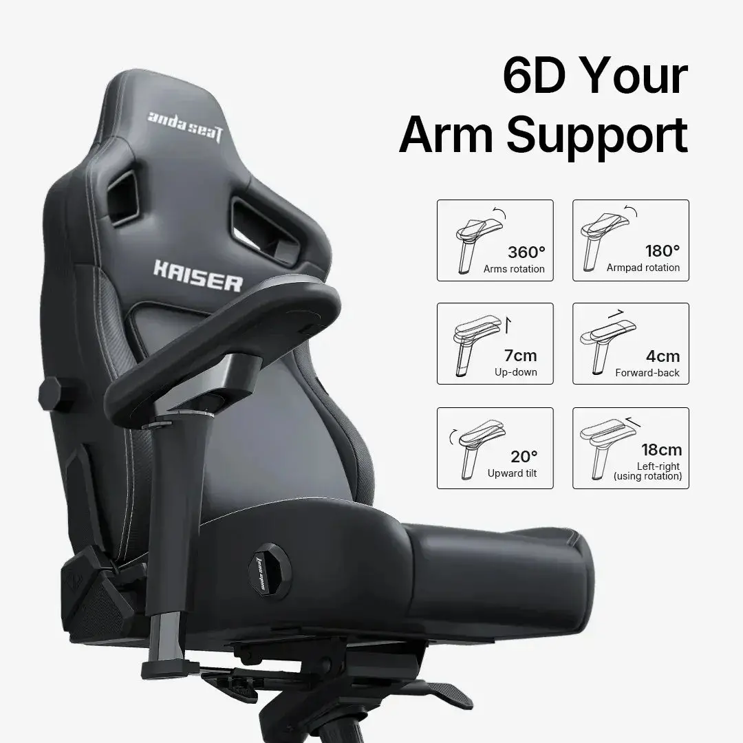 Anda Seat геймърски стол Gaming Chair Kaiser 4 V2 - Fabric Dark Grey - image 10