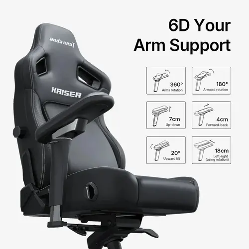 Anda Seat геймърски стол Gaming Chair Kaiser 4 V2 - Fabric Dark Grey - 11