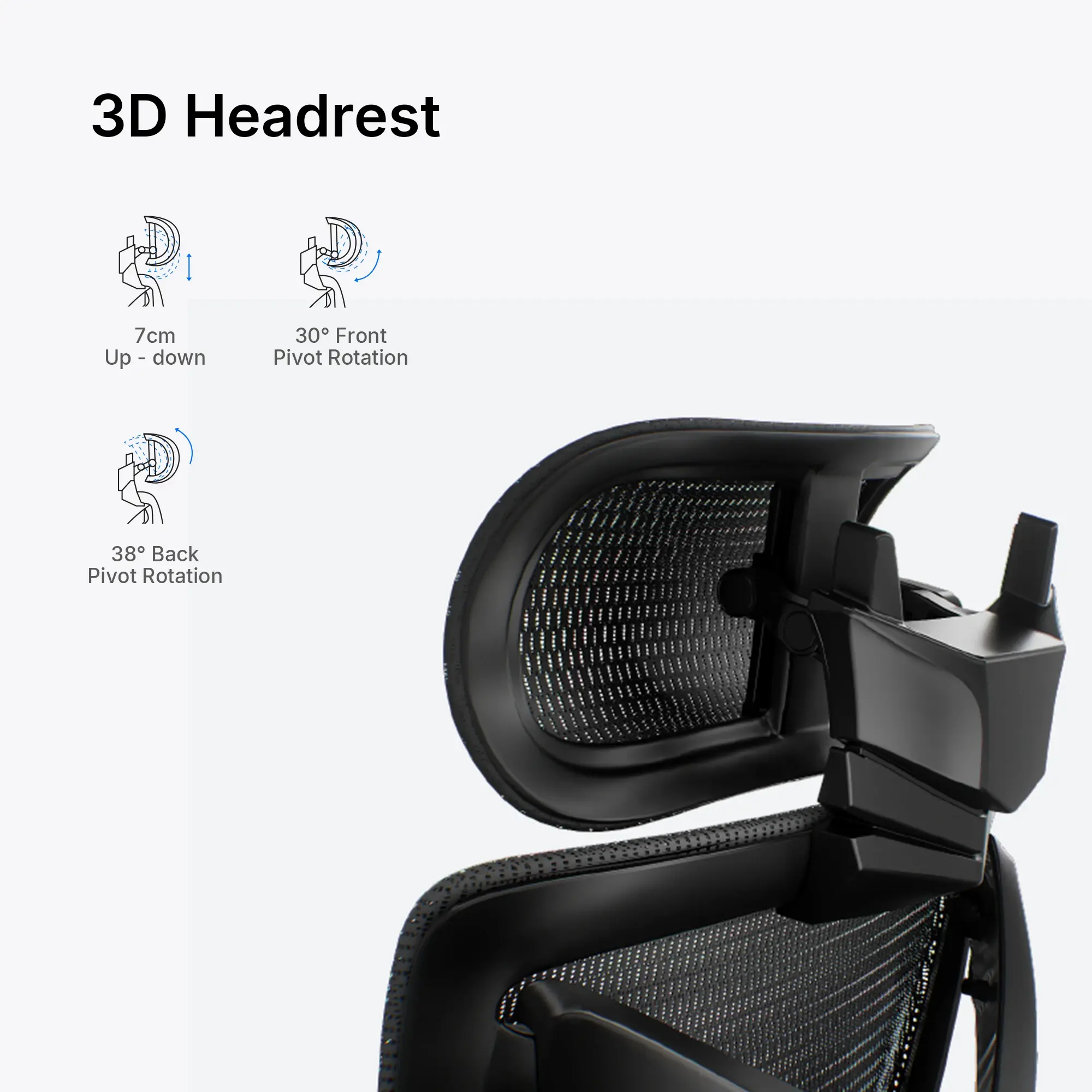 Anda Seat геймърски стол Gaming Chair X-Air Mega - XL Black Mesh - image 14